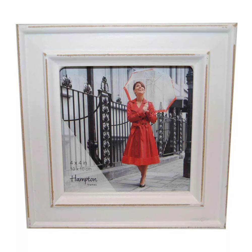 Hampton Frames Paloma White Distressed Wood Frame